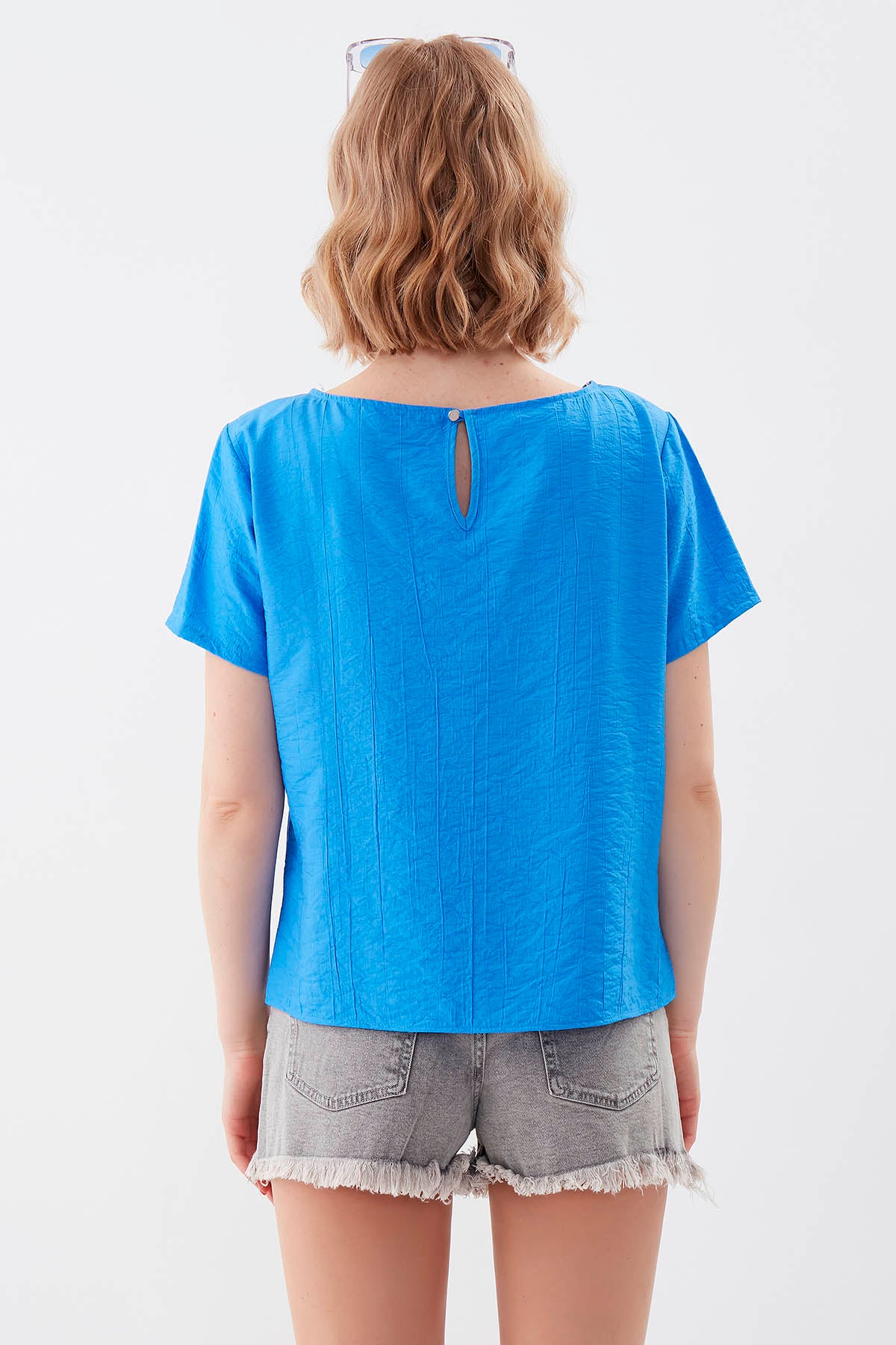 SHORT SLEEVE BLOUSE