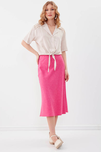 SHIRT WITH SHORT SLEEVE BINDING