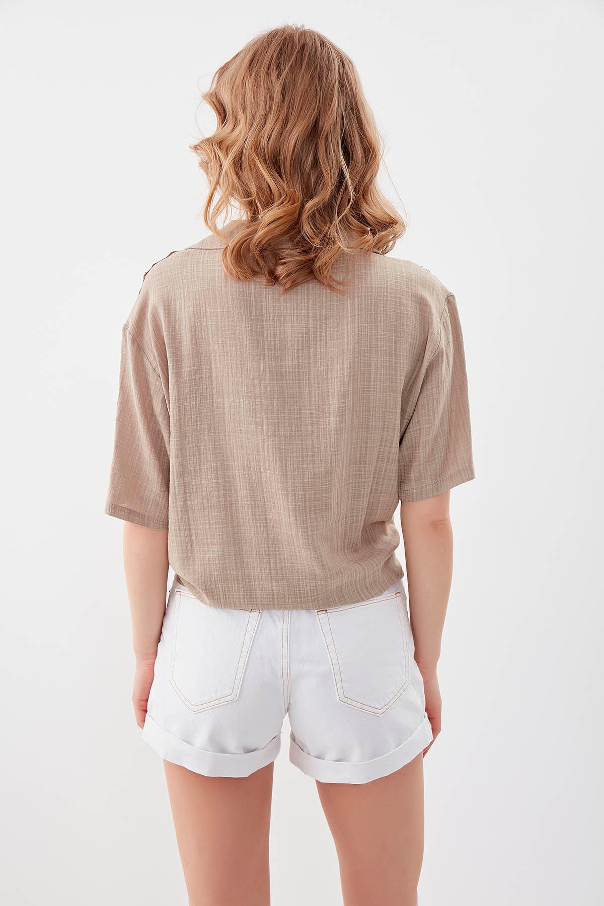 SHIRT WITH SHORT SLEEVE BINDING