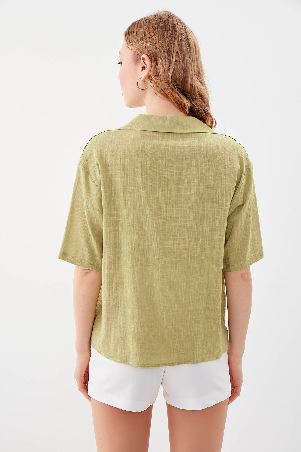 SHIRT WITH SHORT SLEEVE BINDING