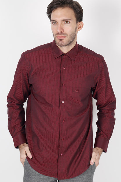 STRIPPED VELVET FABRIC LUMBERJACK SHIRT