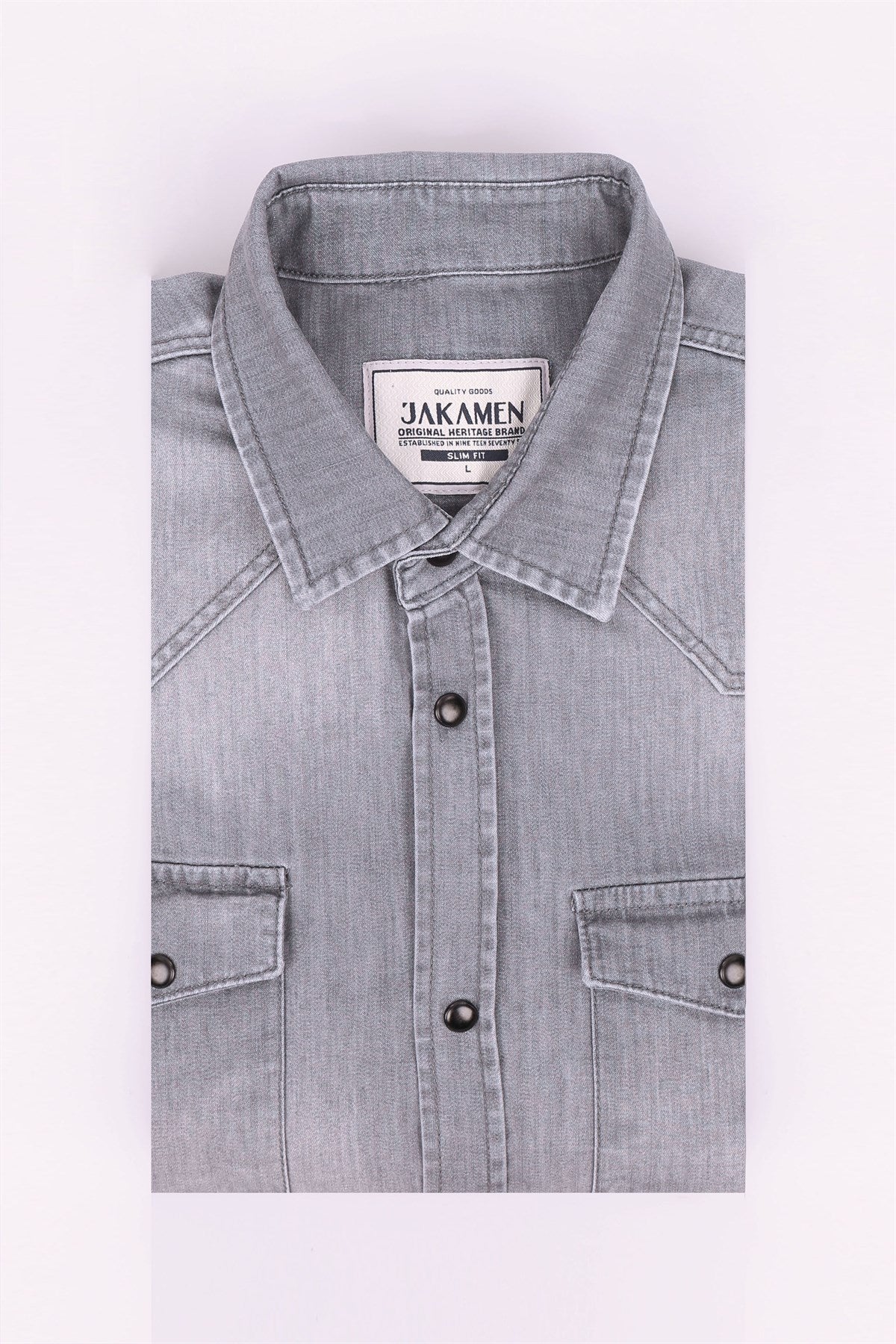 BUTTON DETAILED CHECKERED BLOUSE