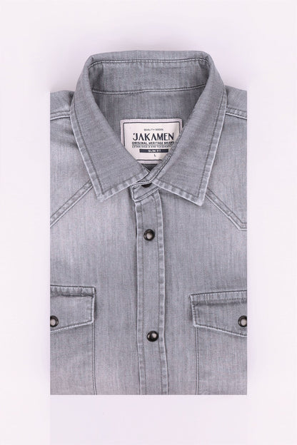 BUTTON DETAILED CHECKERED BLOUSE