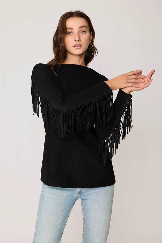 BLOUSE WITH TASSEL