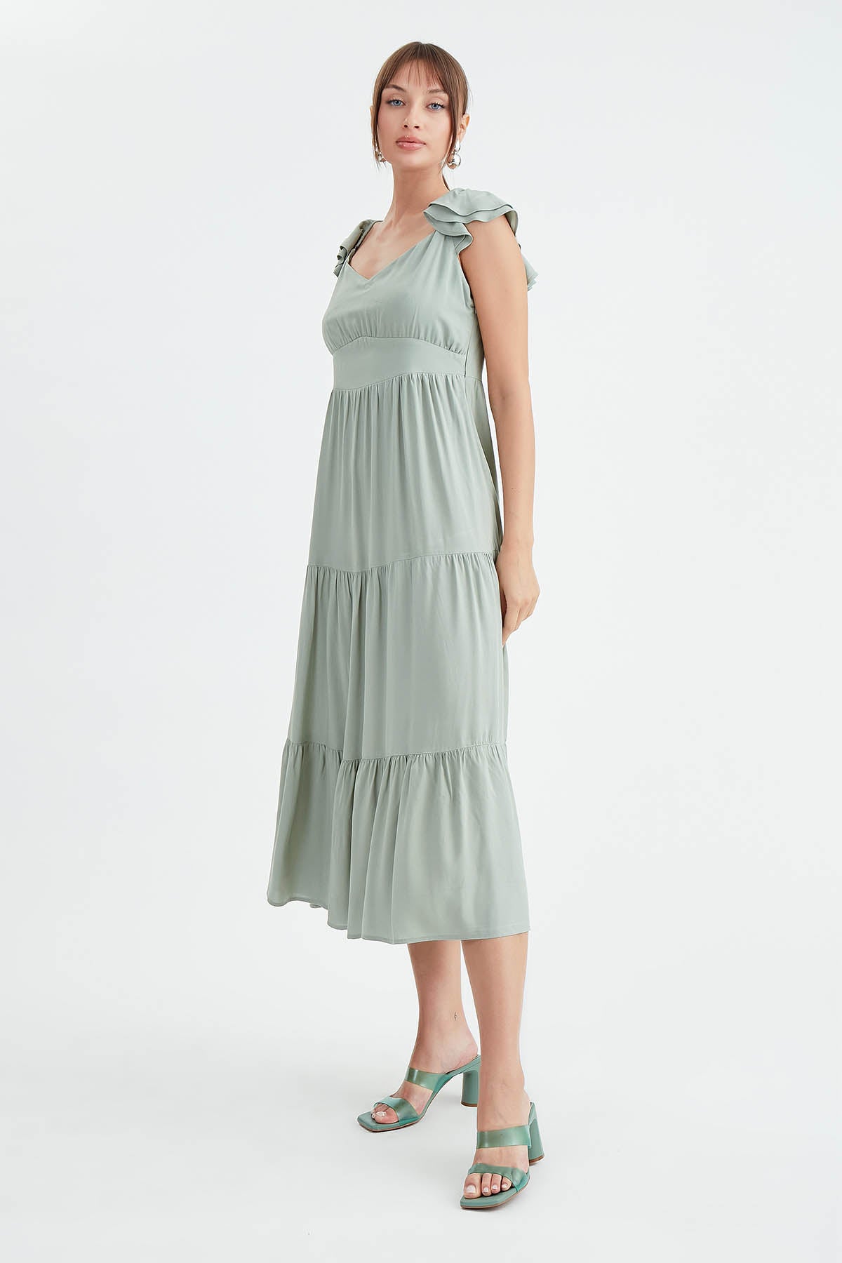 TIERED LONG DRESS