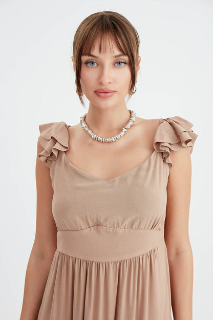 TIERED LONG DRESS