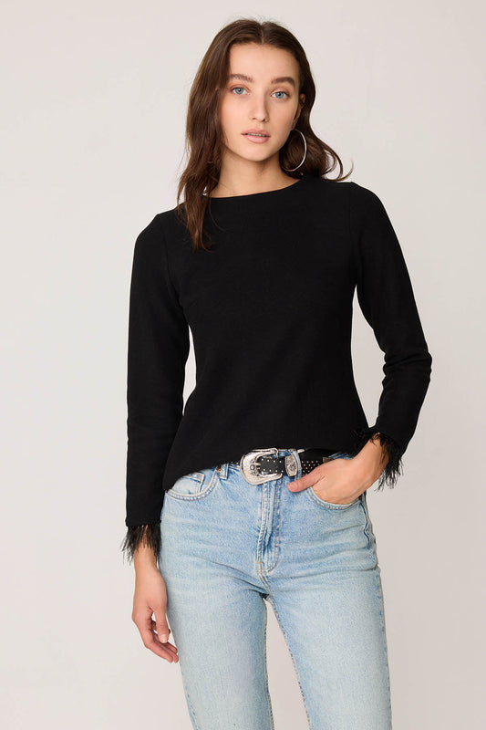 FEATHERED BLOUSE