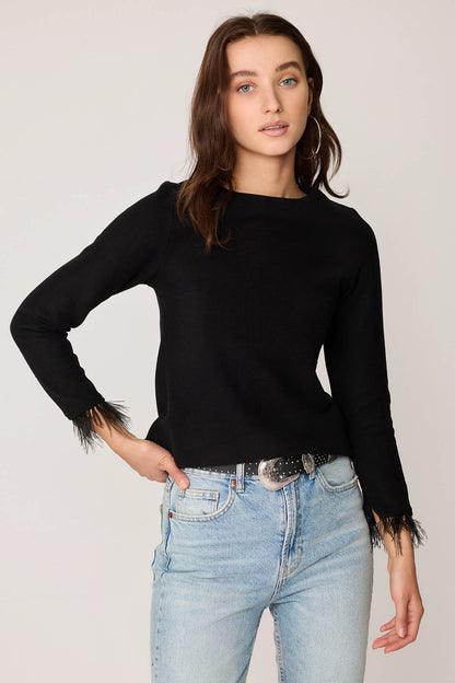 FEATHERED BLOUSE