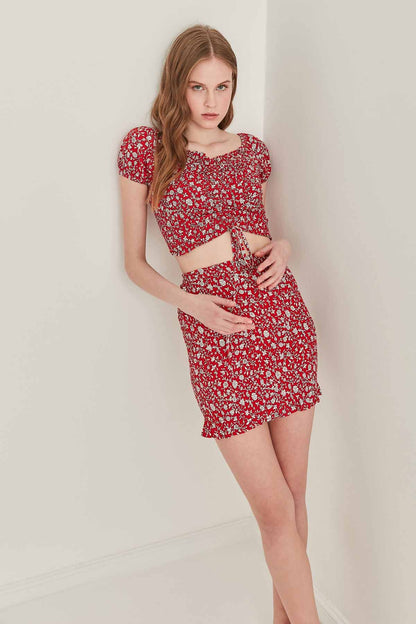 COMPLETE COILED NARROW SKIRT