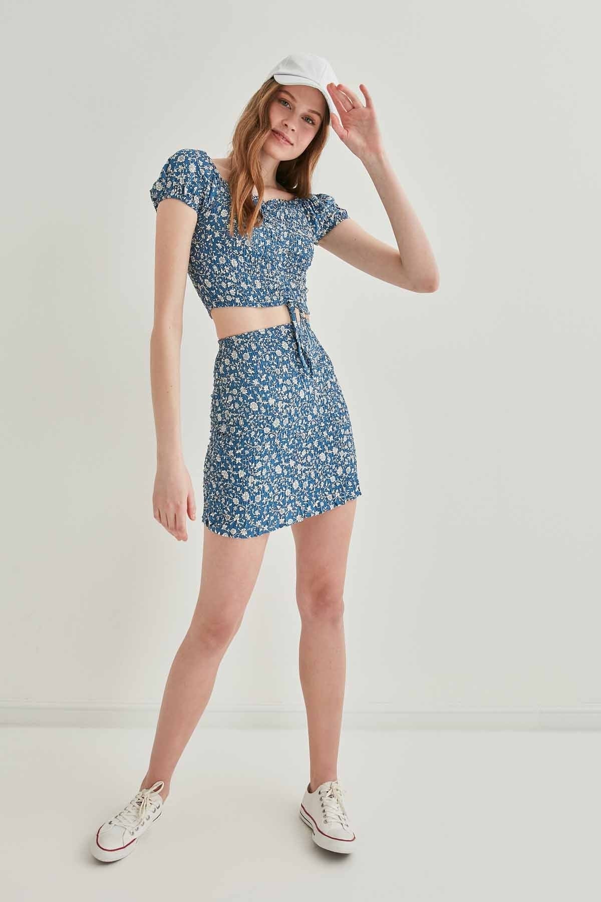 COMPLETE COILED NARROW SKIRT