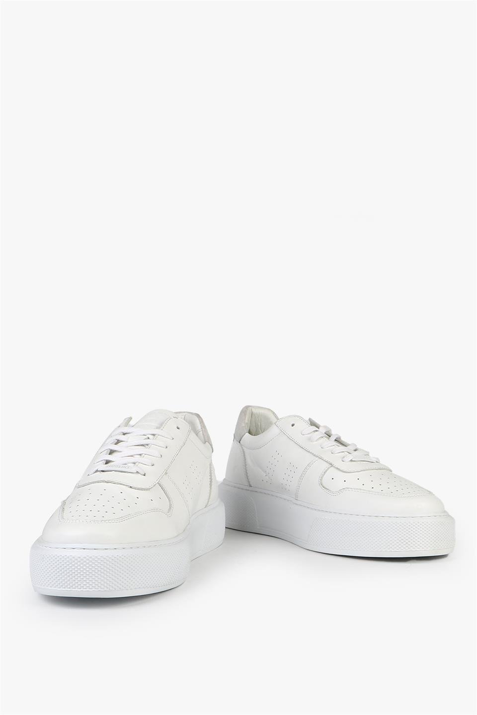 Genuine Leather Beige Men's Shoes