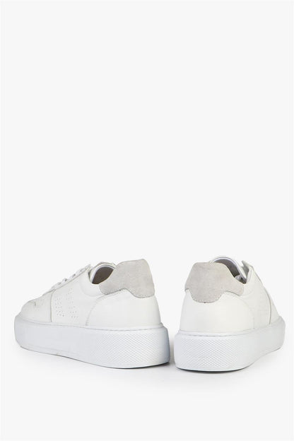 Genuine Leather Beige Men's Shoes