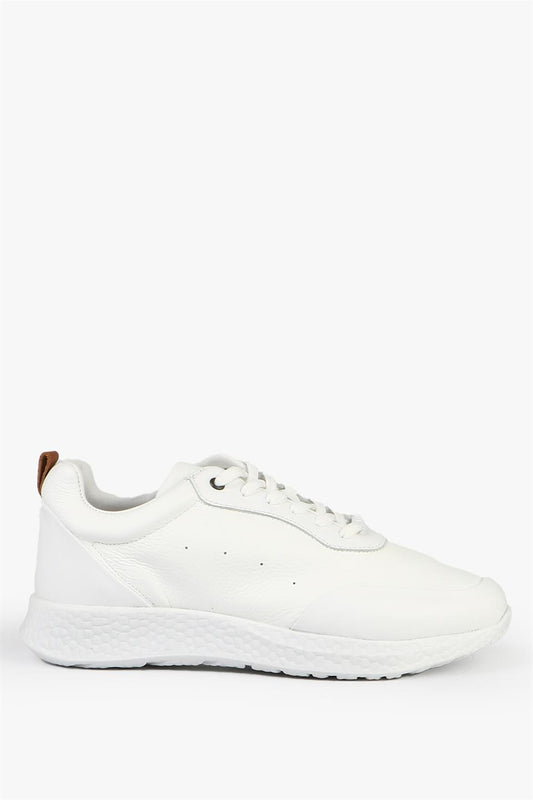 Makela True Leather White Men's Shoes
