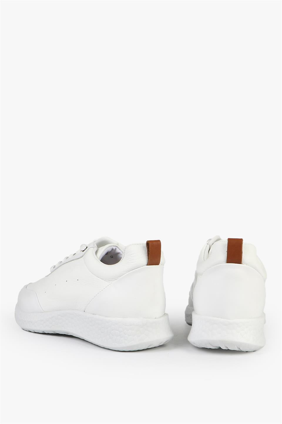 Makela True Leather White Men's Shoes