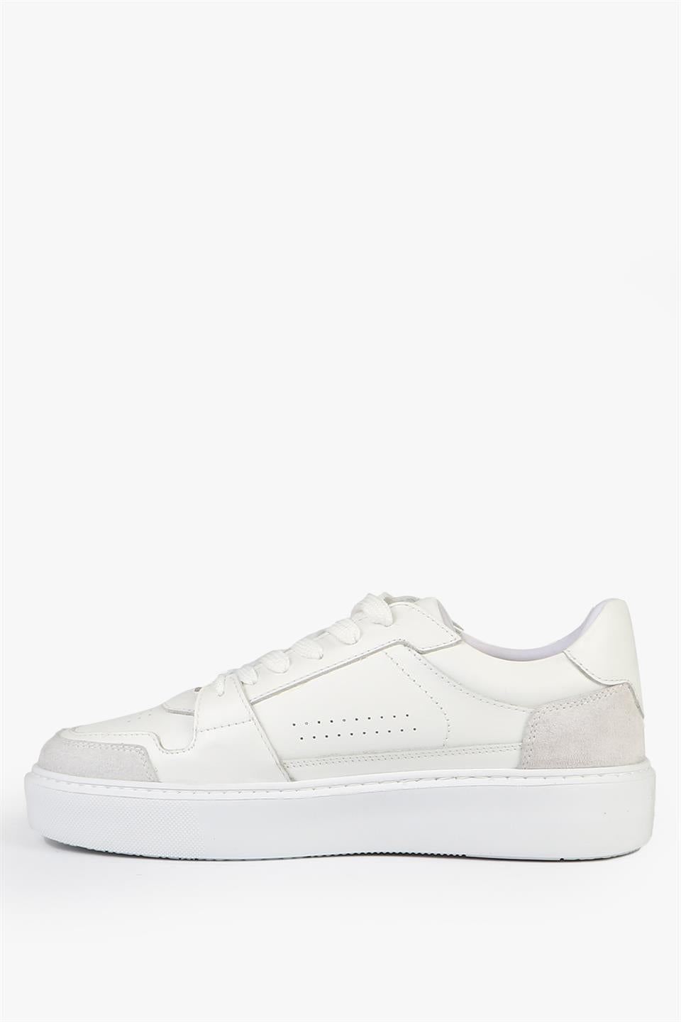 Honor Genuine Leather White Men's Shoes