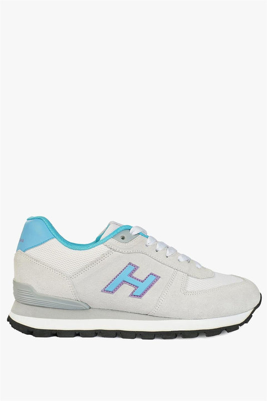 Genuine Leather Peru White Blue Women's Sports Shoes