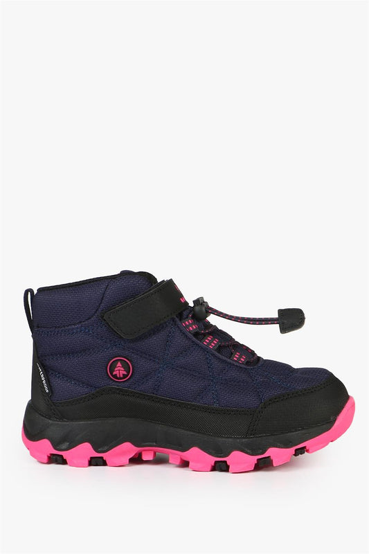Waterproof Vector Purple Pink Girl and Boy Outdoor Boots