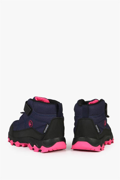 Waterproof Vector Purple Pink Girl and Boy Outdoor Boots