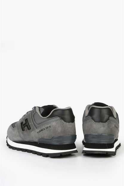 Chile Genuine Leather Grey Black Women's Athletic Shoes