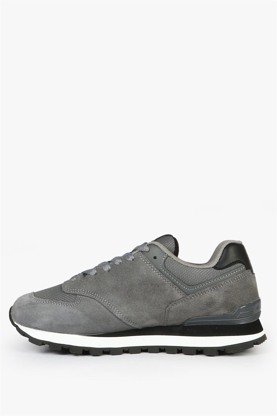 Chile Genuine Leather Grey Black Women's Athletic Shoes