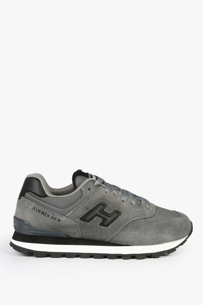 Chile Genuine Leather Grey Black Women's Athletic Shoes