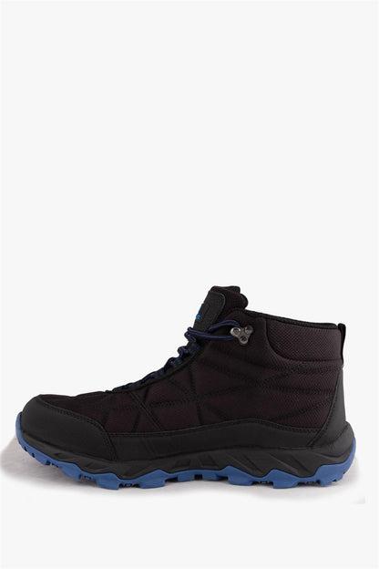 Waterproof Vector Black And Blue Male Outdoor Boot