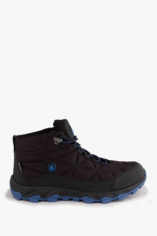 Waterproof Vector Black And Blue Male Outdoor Boot