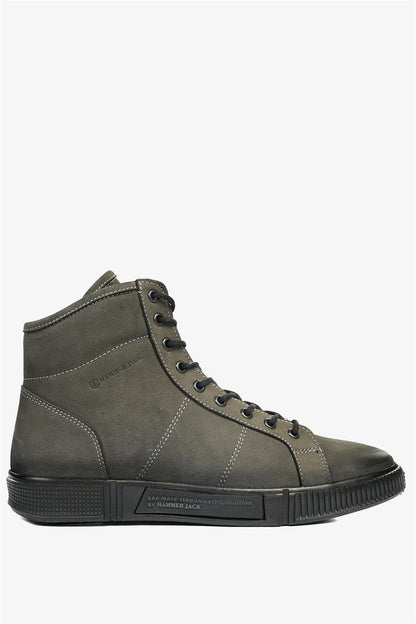 Erbos Genuine Leather Grey Men's Boots