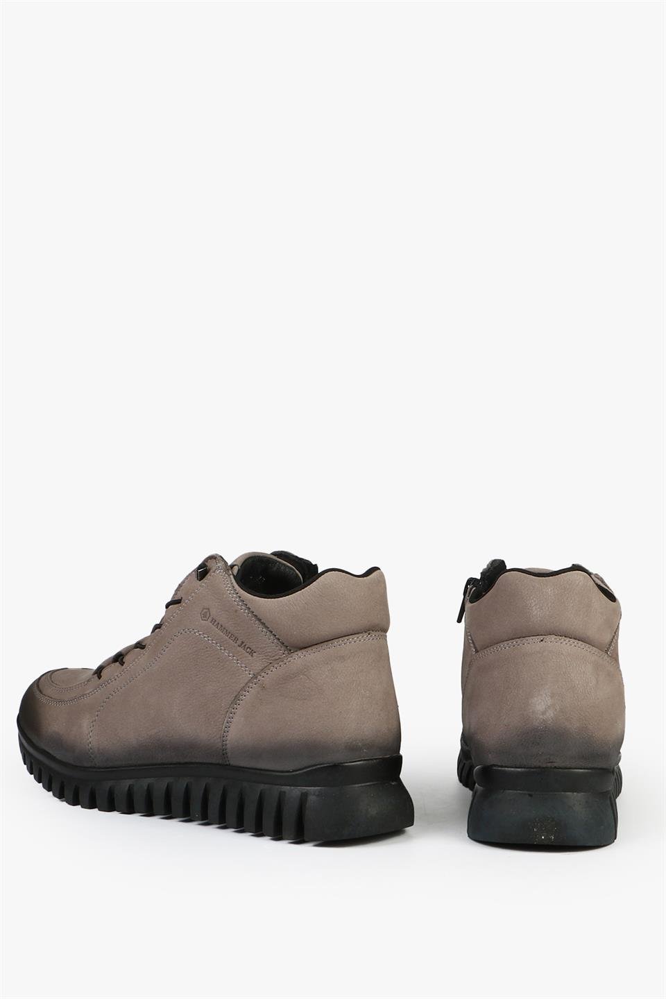 Genuine Leather Grey Torje Men's Boots