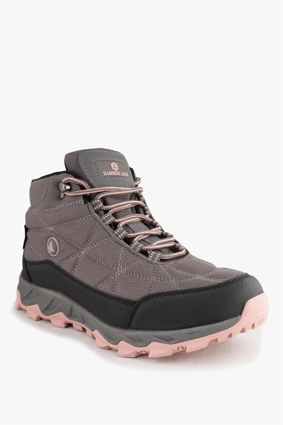 Waterproof Vector Grey Pink Female Outdoor Boots