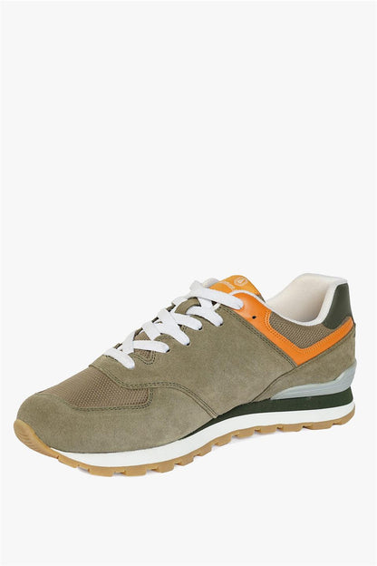 Chile Genuine Leather Khaki Orange Men's Athletic Shoes