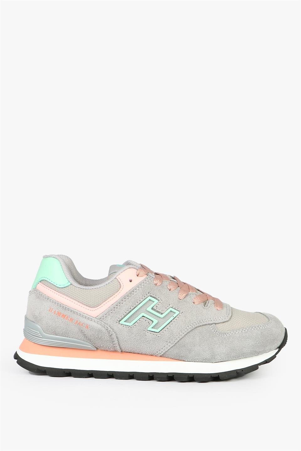 Chile Genuine Leather Grey Salmon Women's Sports Shoes