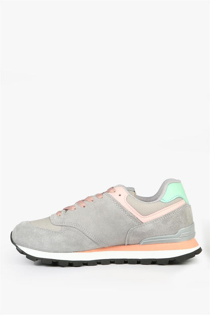 Chile Genuine Leather Grey Salmon Women's Sports Shoes