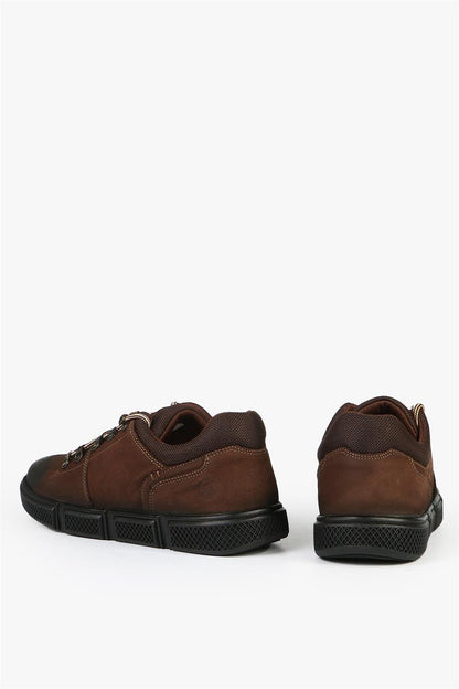 Genuine Leather Brown Men's Shoes