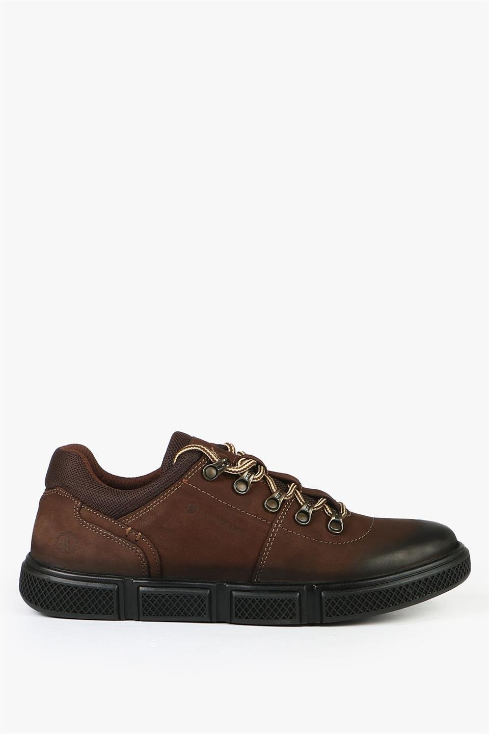 Genuine Leather Brown Men's Shoes