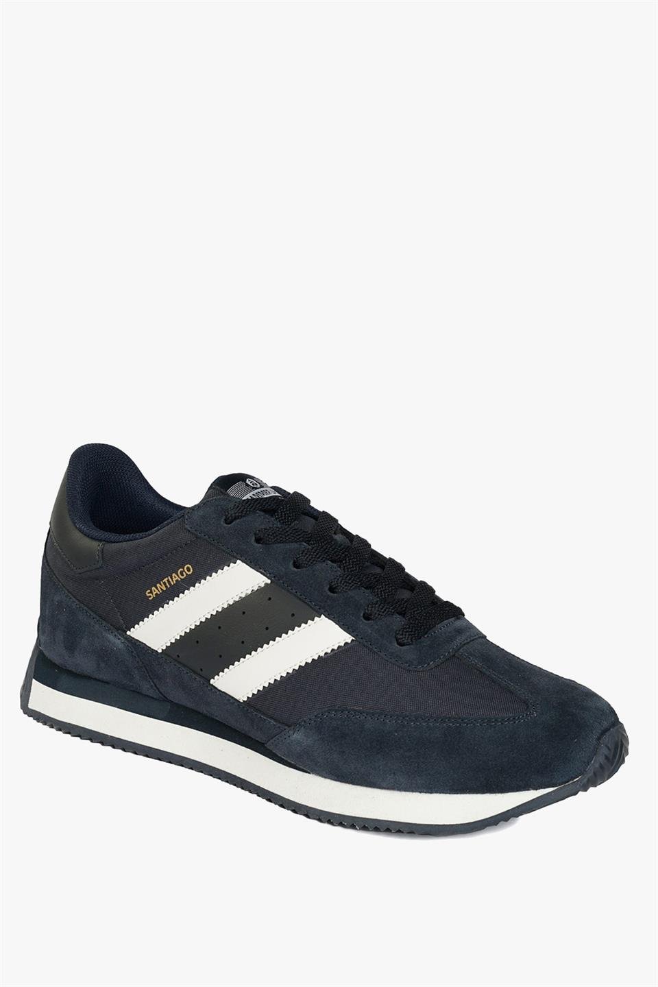 Santiago Navy White Men's Athletic Shoes