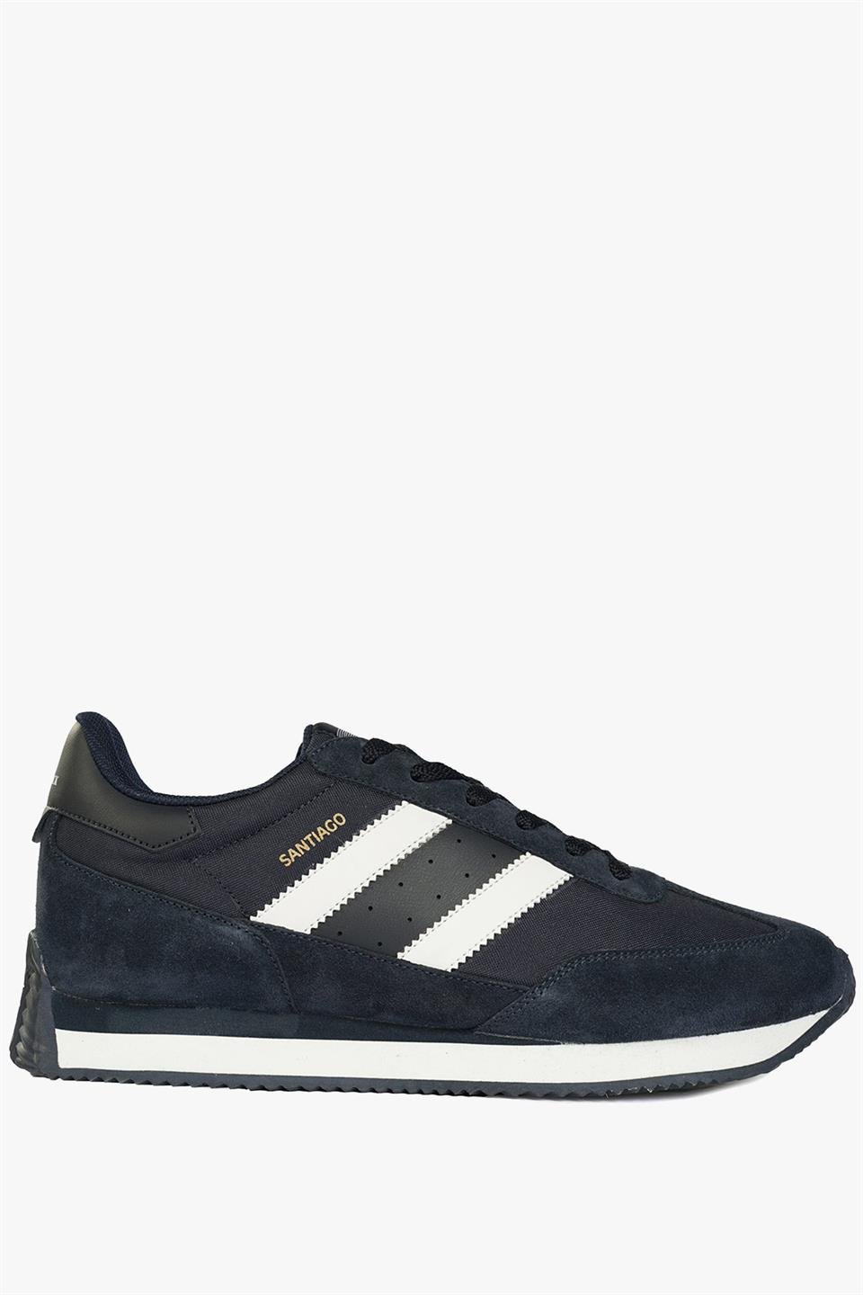 Santiago Navy White Men's Athletic Shoes