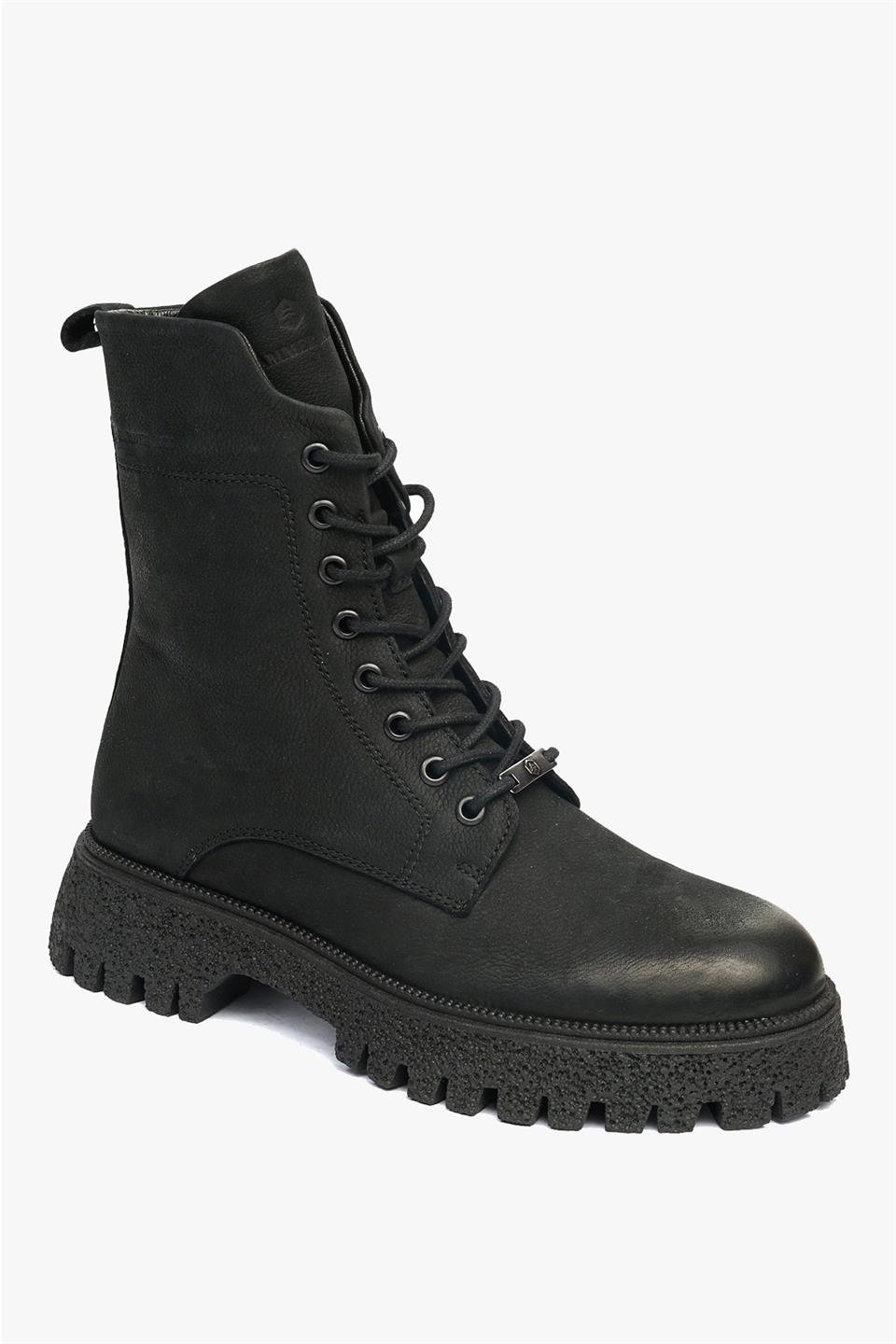 Genuine Leather Black Women's Boots