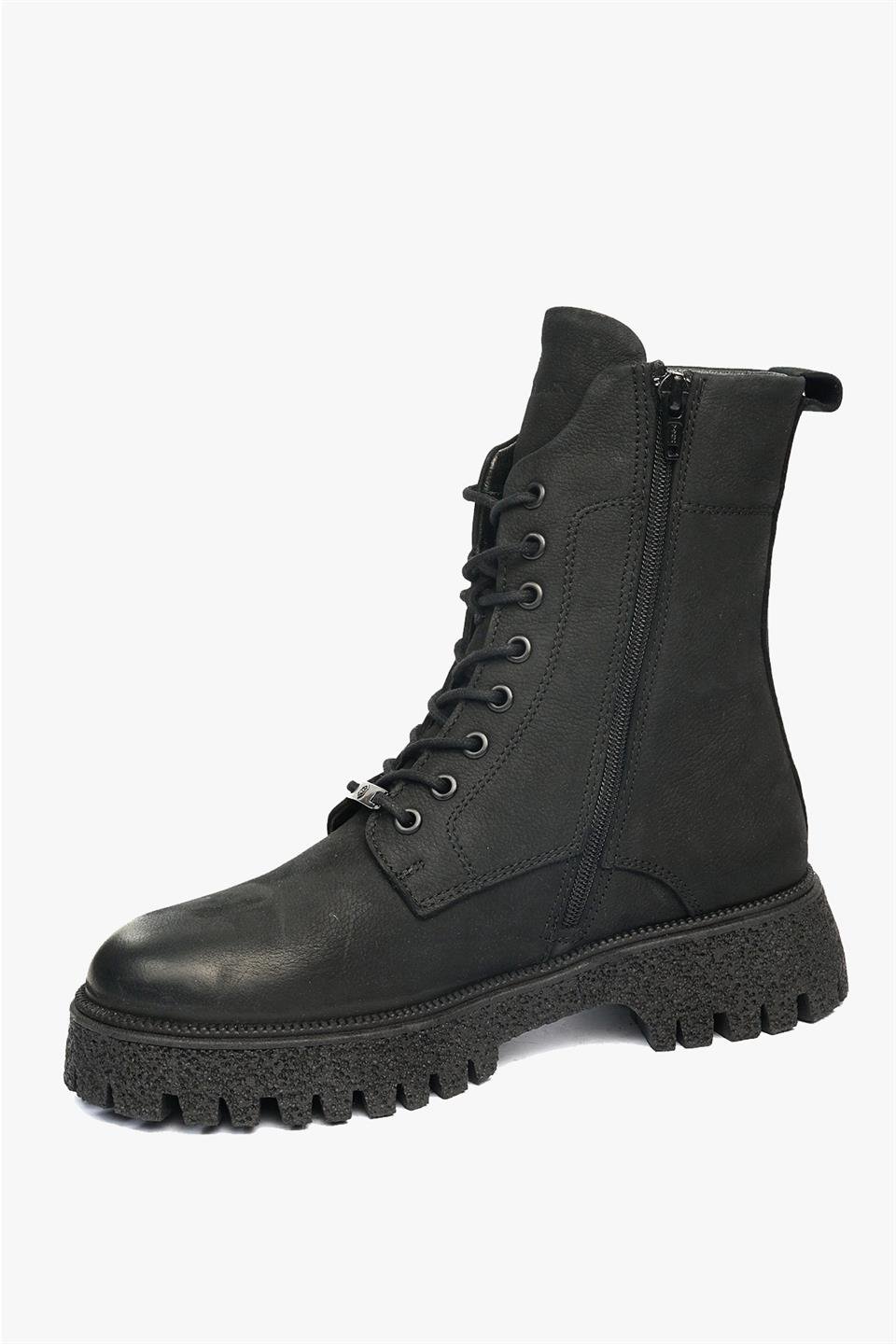 Genuine Leather Black Women's Boots