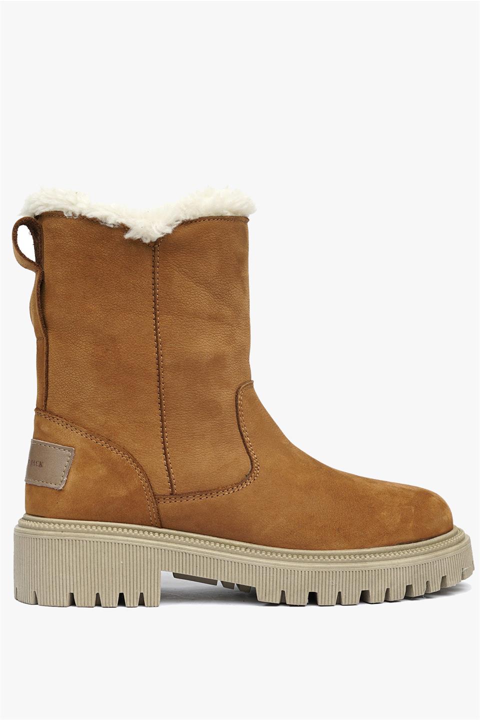 Genuine Leather Taba Outdoor Female Boots
