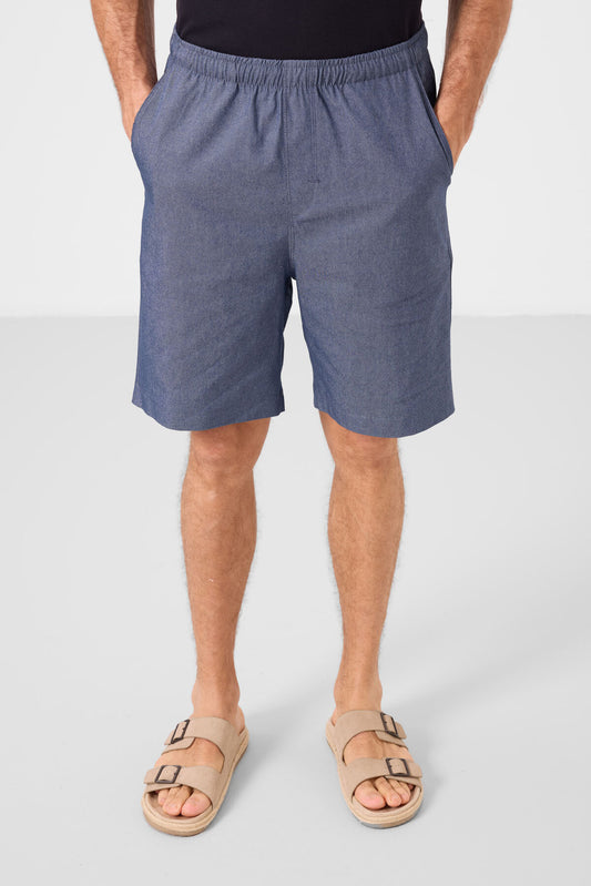 Standard Fit Knitted Lightweight Flexible Chino Shorts for Men - 81291