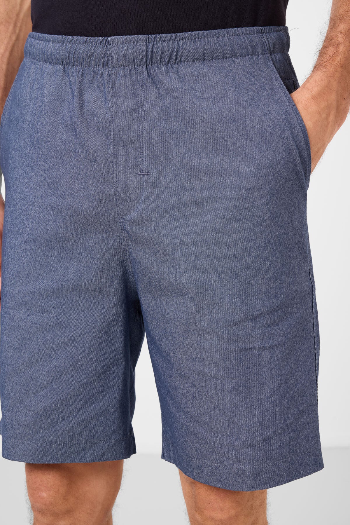 Standard Fit Knitted Lightweight Flexible Chino Shorts for Men - 81291