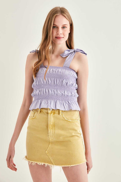 EMBROIDERED CORSET STRIPED BLOUSE
