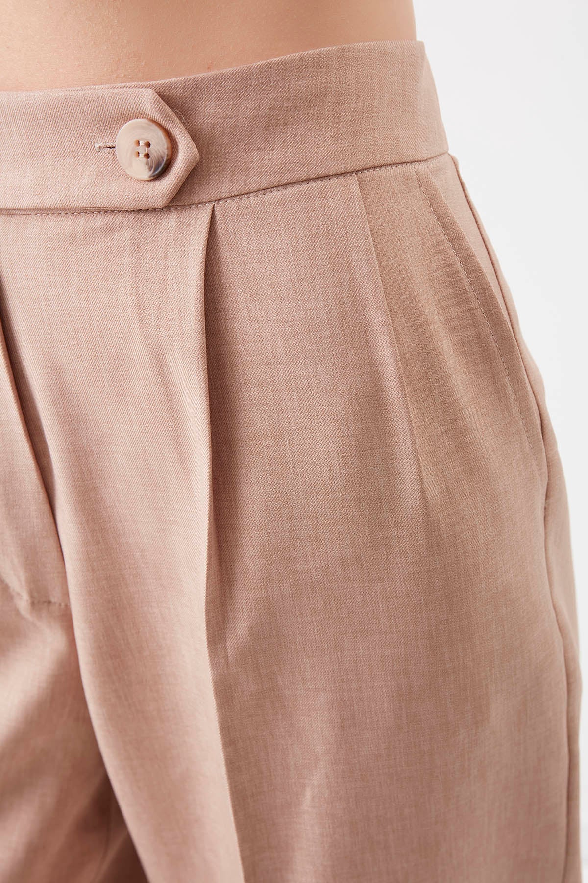 SMALL POCKET DETAILED WIDE TRACK TROUSERS
