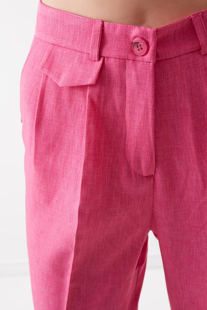 SMALL COVER POCKET  CROP TROUSERS