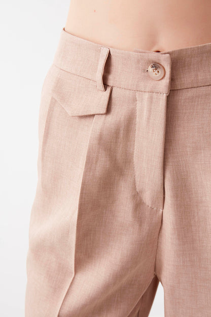SMALL COVER POCKET  CROP TROUSERS
