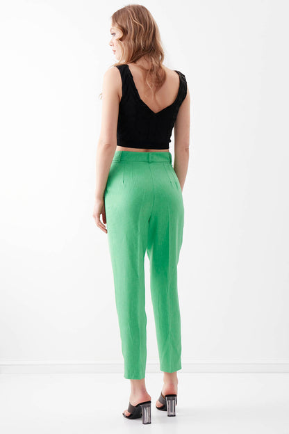 SMALL COVER POCKET  CROP TROUSERS