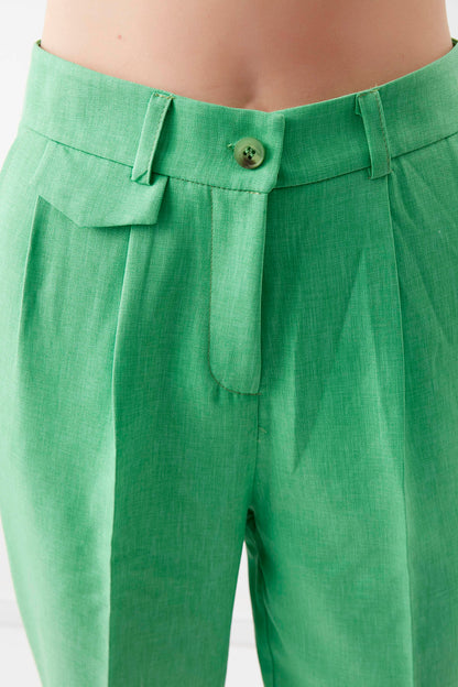 SMALL COVER POCKET  CROP TROUSERS