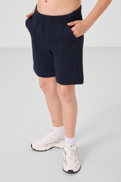 Cotton soft-weave Standard Fit Basic Shorts - 11289