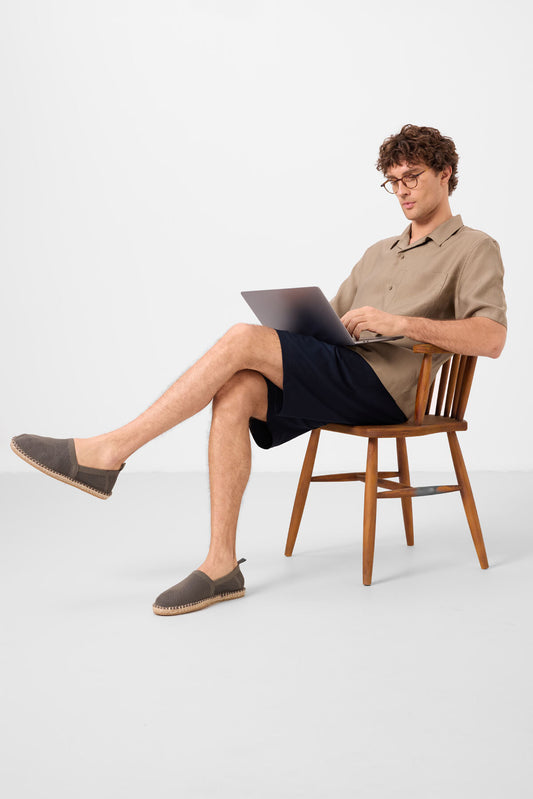 Standard Fit Weaving Lightweight Flexible Chino Men's Shorts - 81291